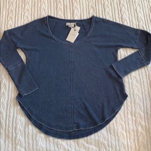 NWT Lucky Brand waffle knit top